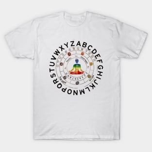 Pendulum Dowsing Board bywhacky T-Shirt